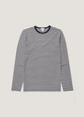 Men's Classic Long Sleeve T-shirt in Navy/White English Stripe