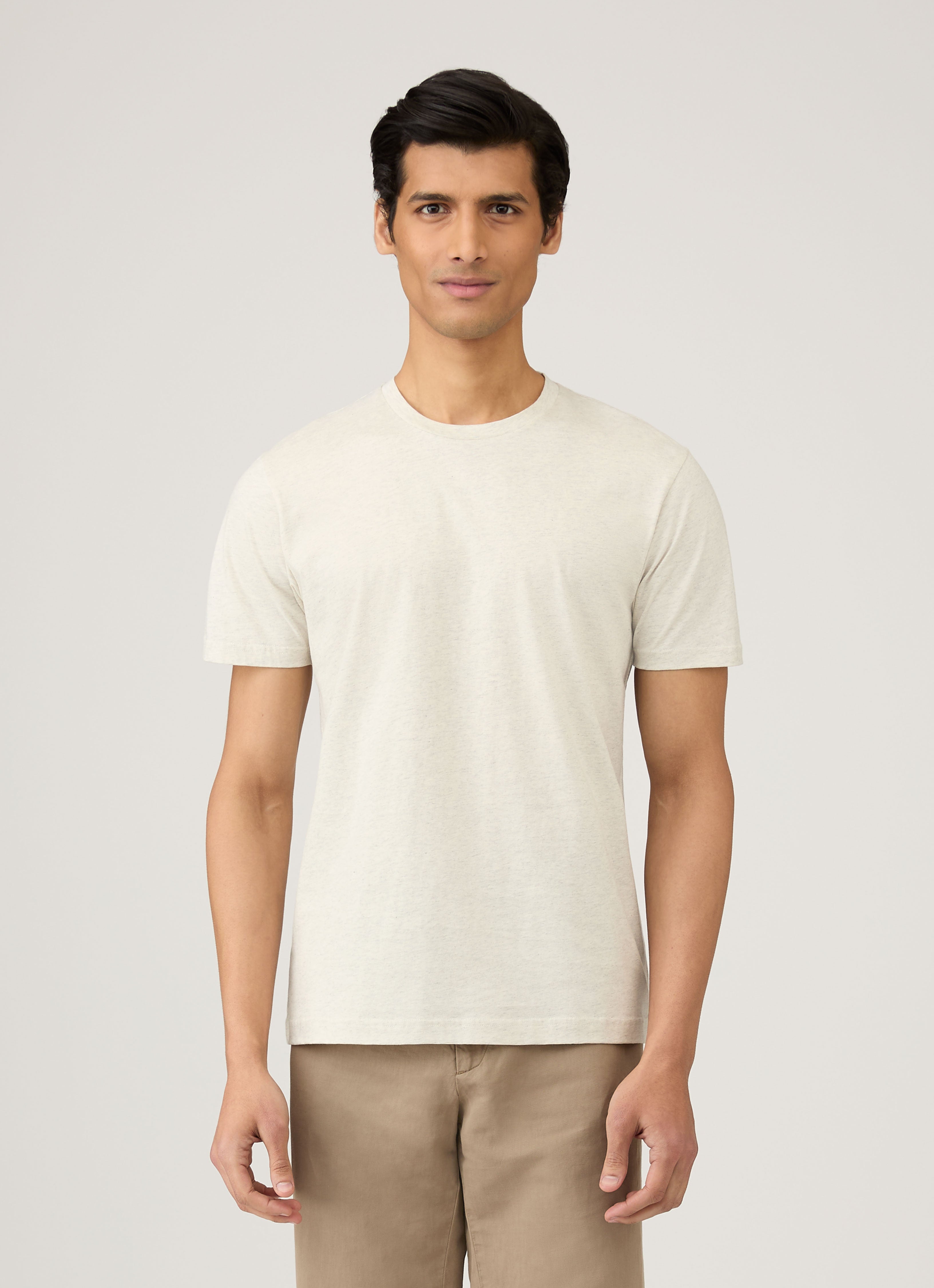 Men's Midweight T-shirt in Archive White Melange