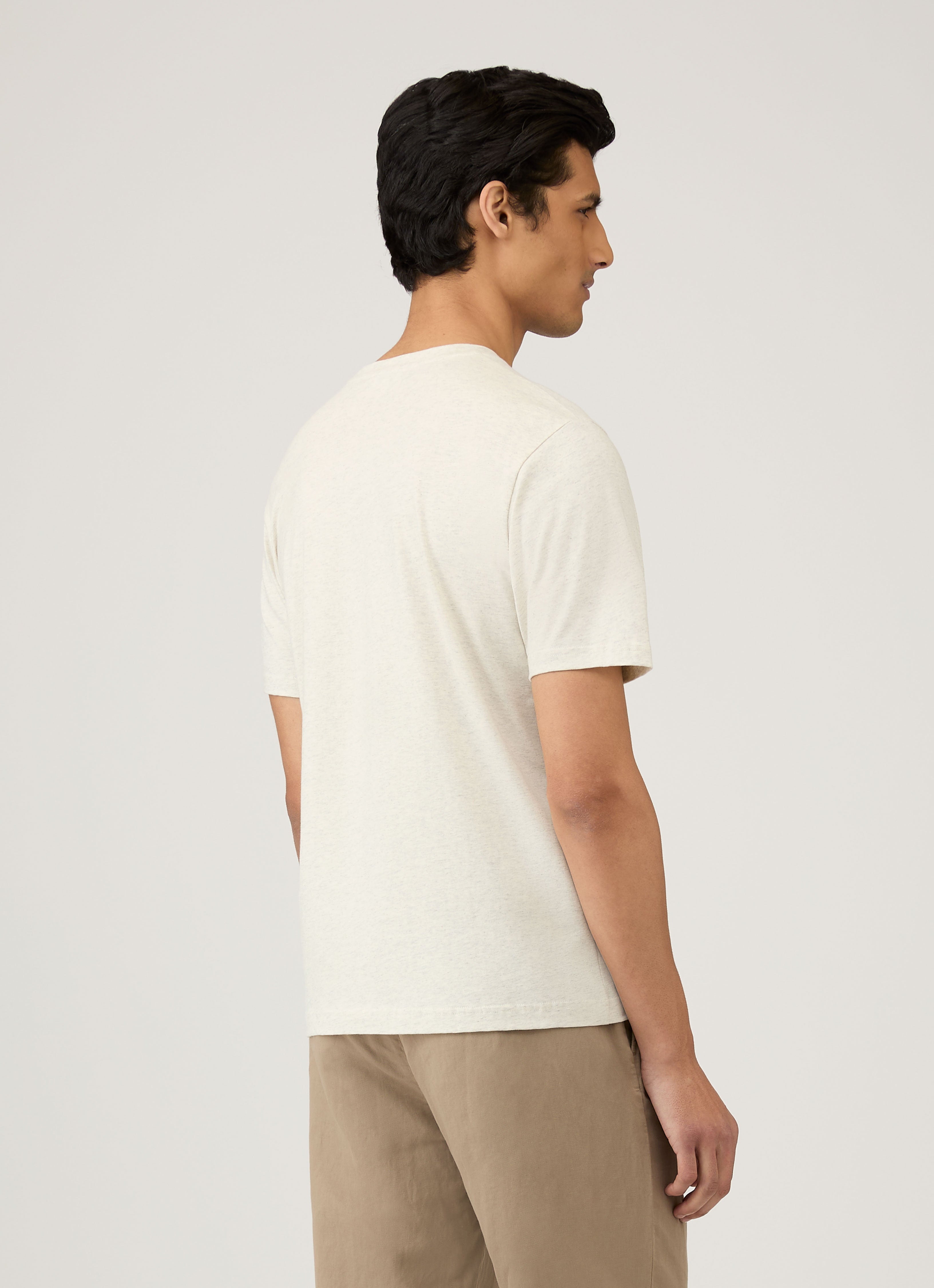 Men's Midweight T-shirt in Archive White Melange