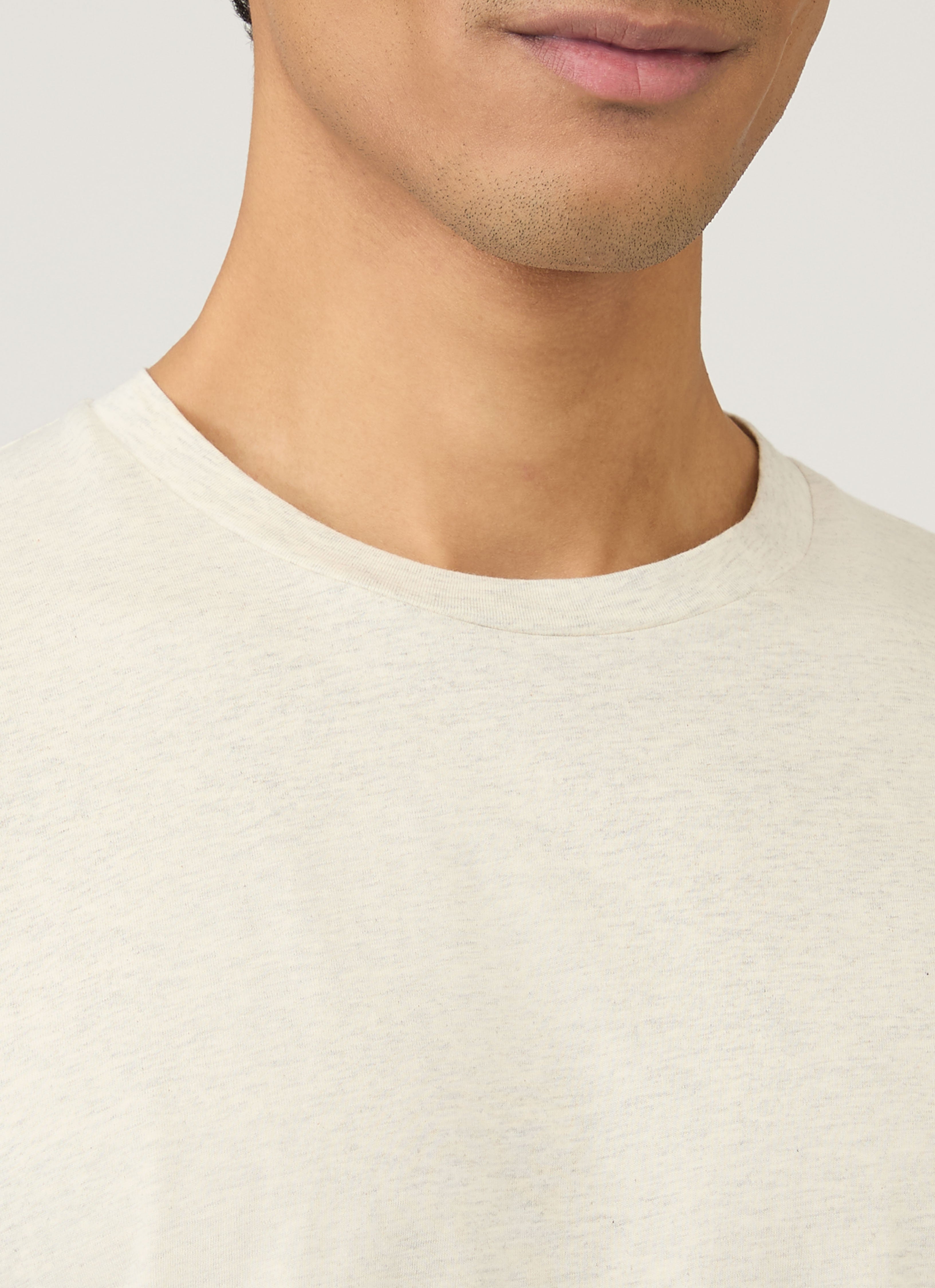 Men's Midweight T-shirt in Archive White Melange