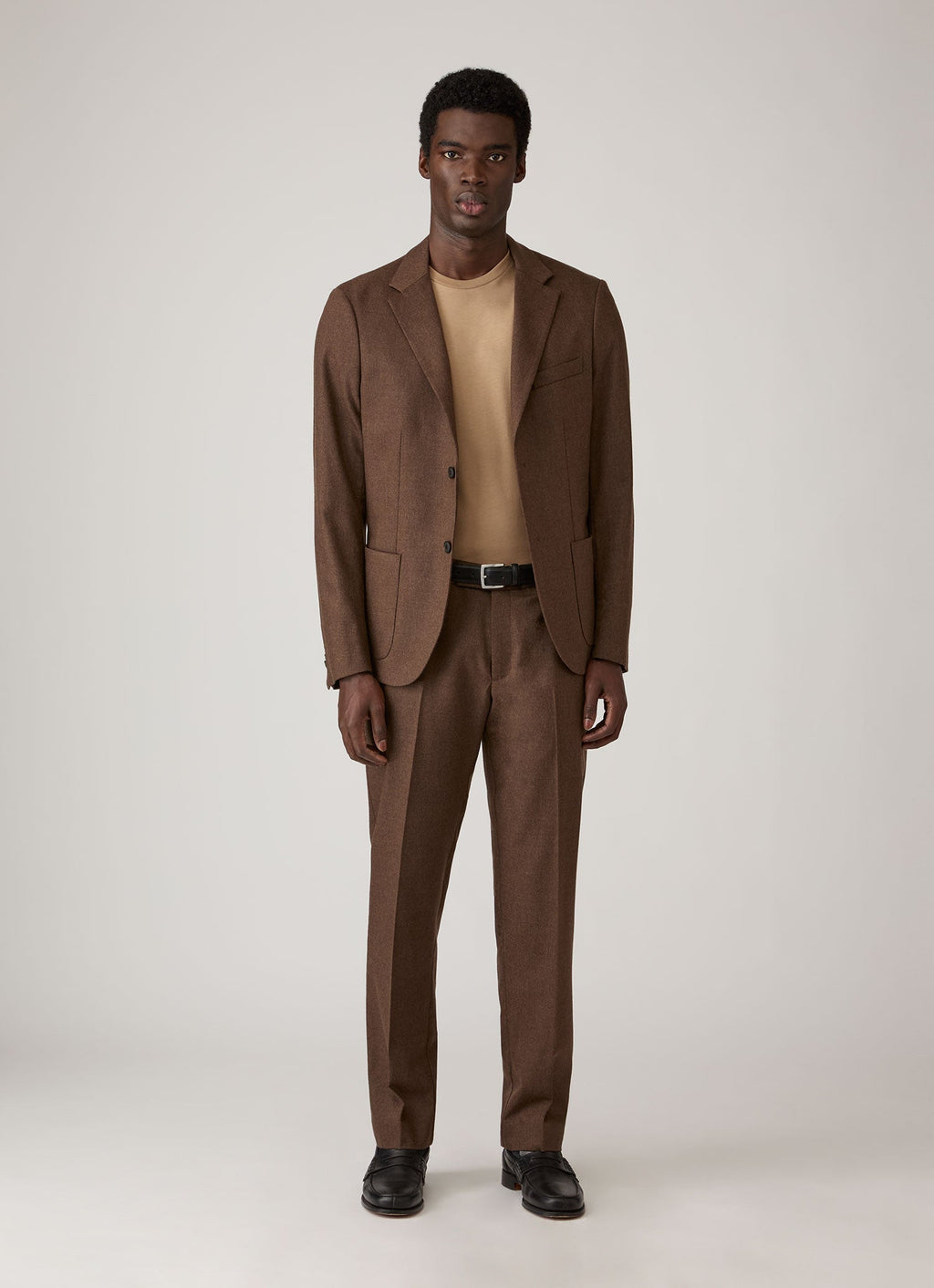 Men's Midweight T-shirt in Dark Beige