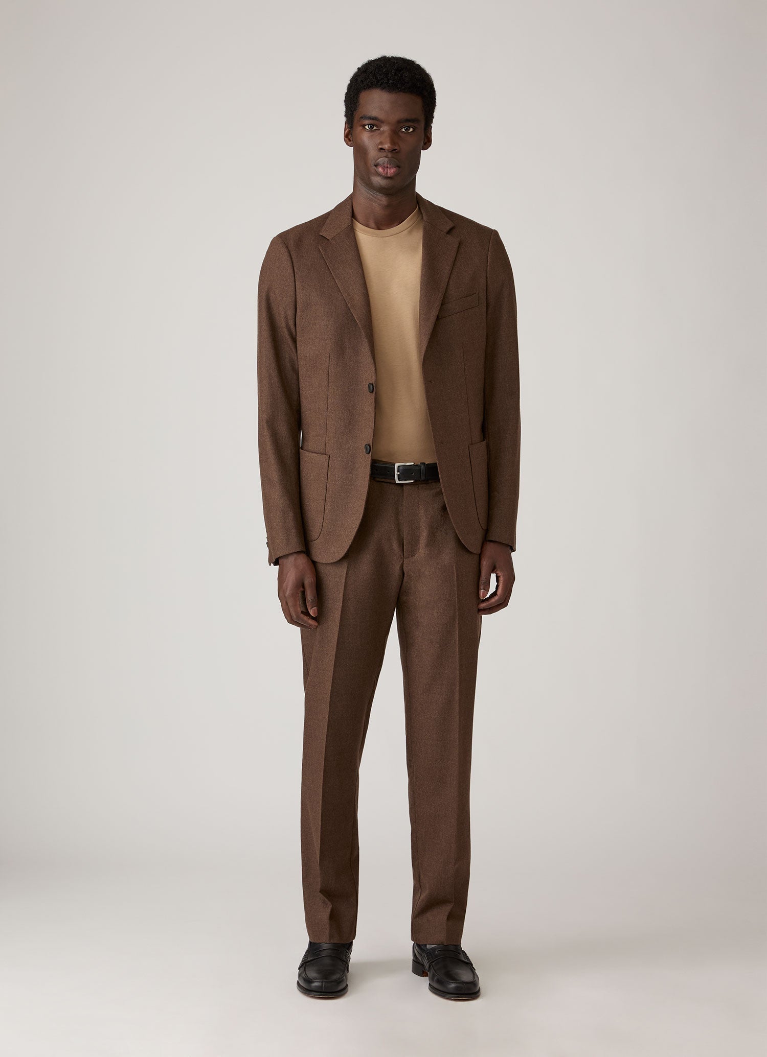 Men's Midweight T-shirt in Dark Beige