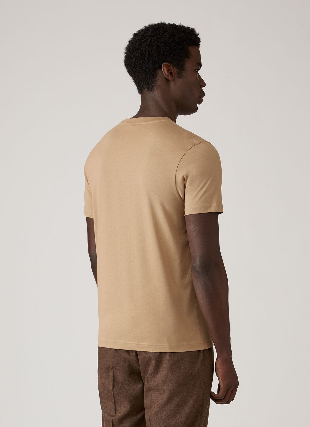 Men's Midweight T-shirt in Dark Beige