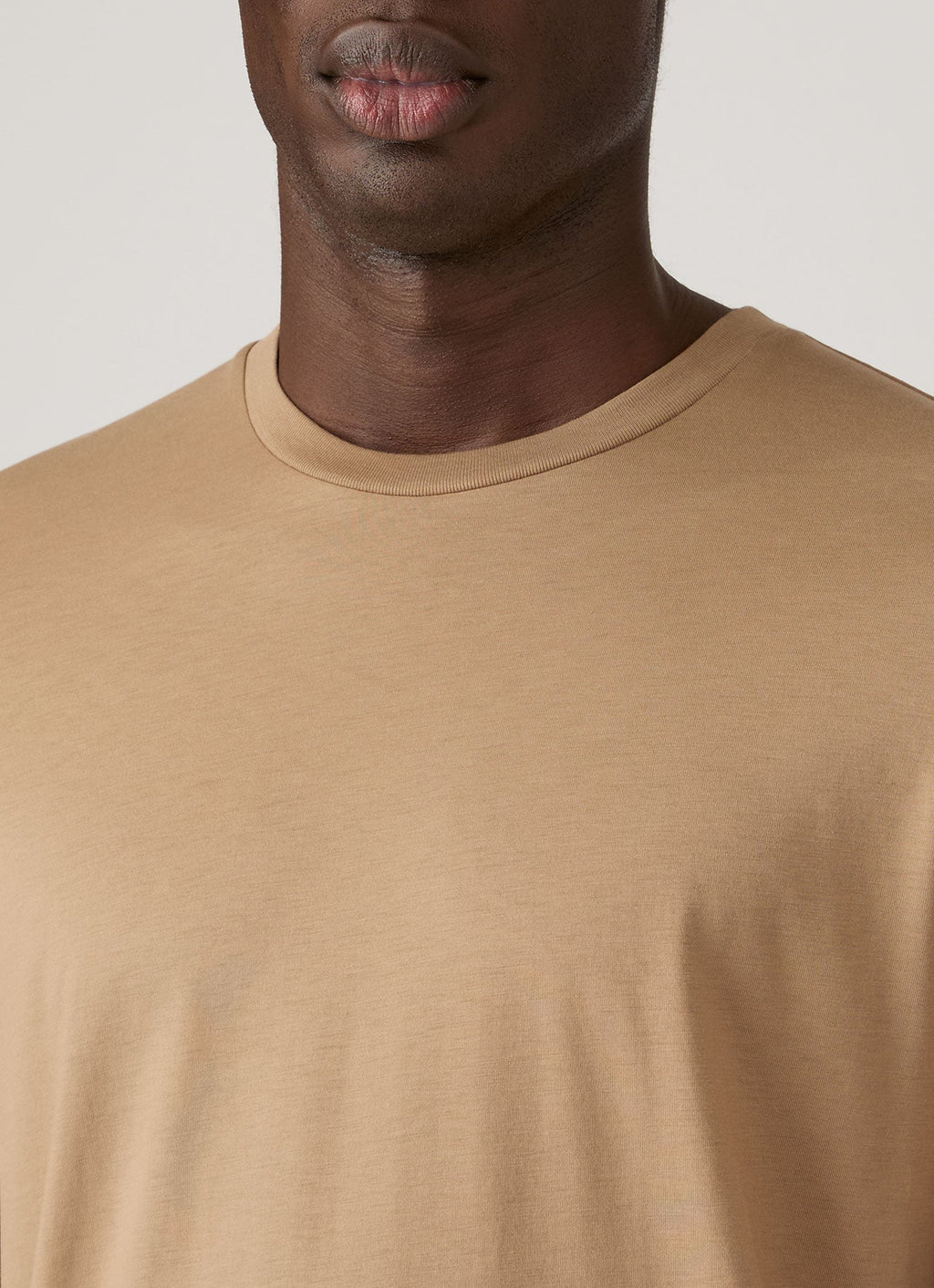 Men's Midweight T-shirt in Dark Beige