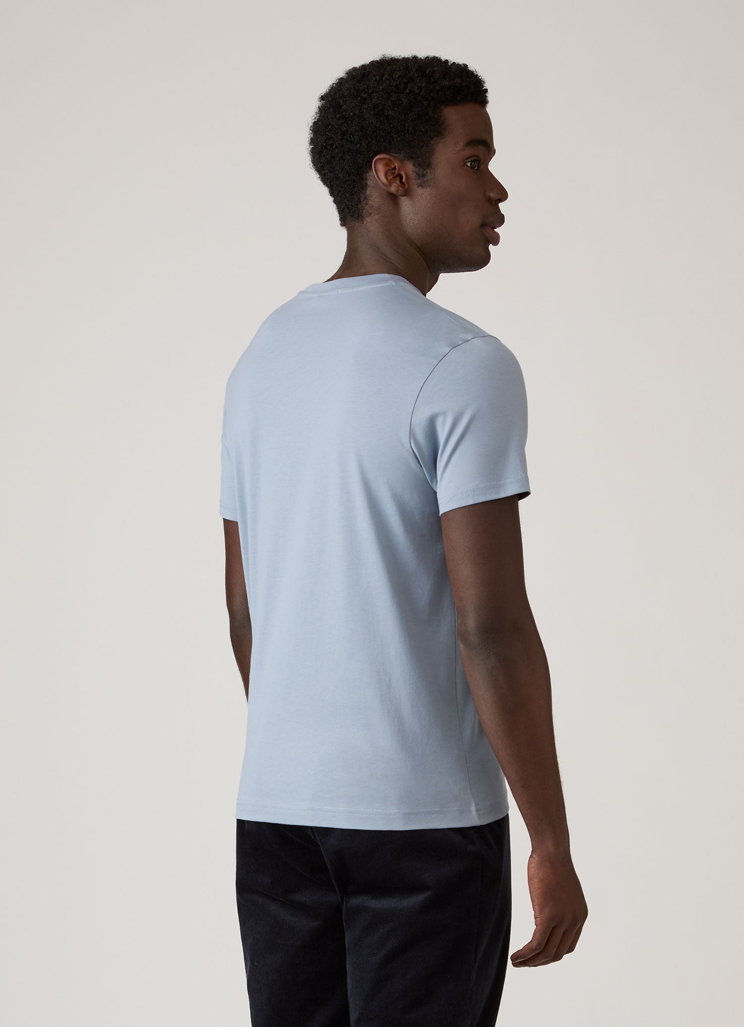 Men's Midweight T-shirt in Powder Blue
