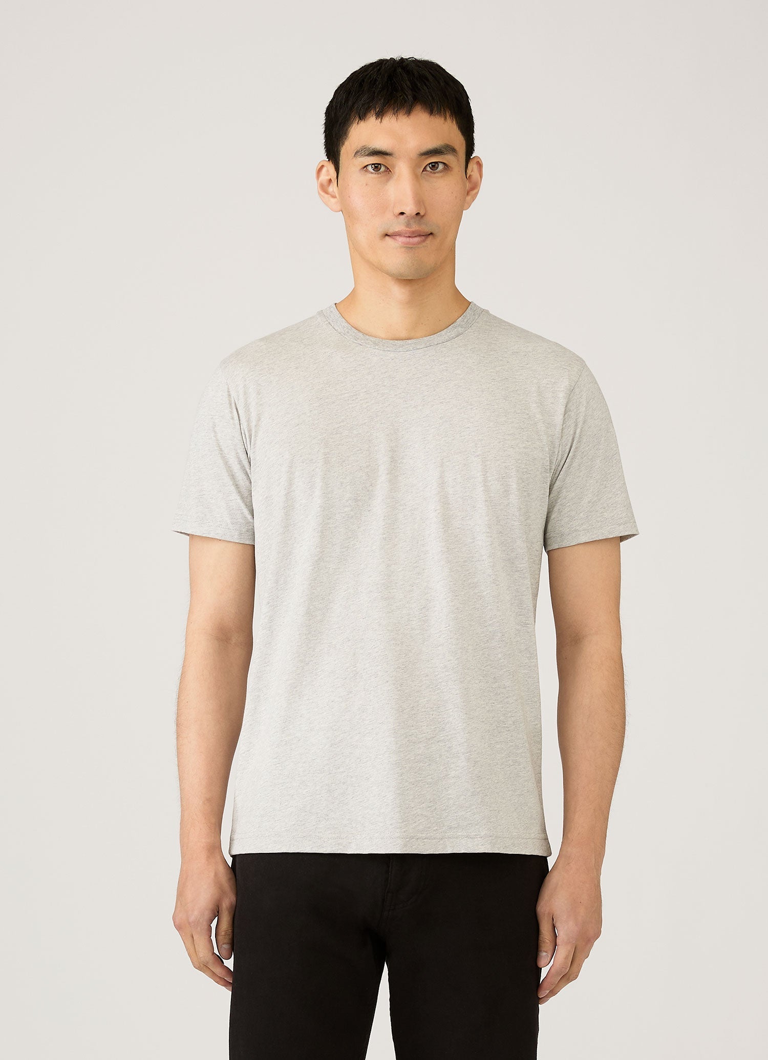 Men's Midweight T-shirt in Grey Melange