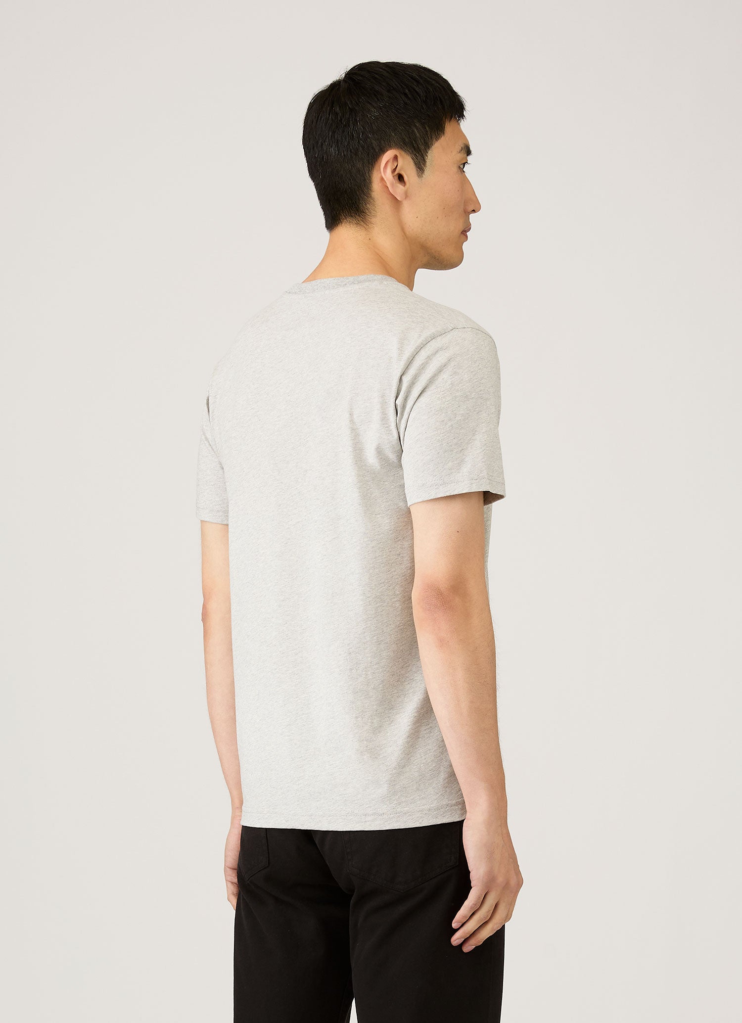Men's Midweight T-shirt in Grey Melange
