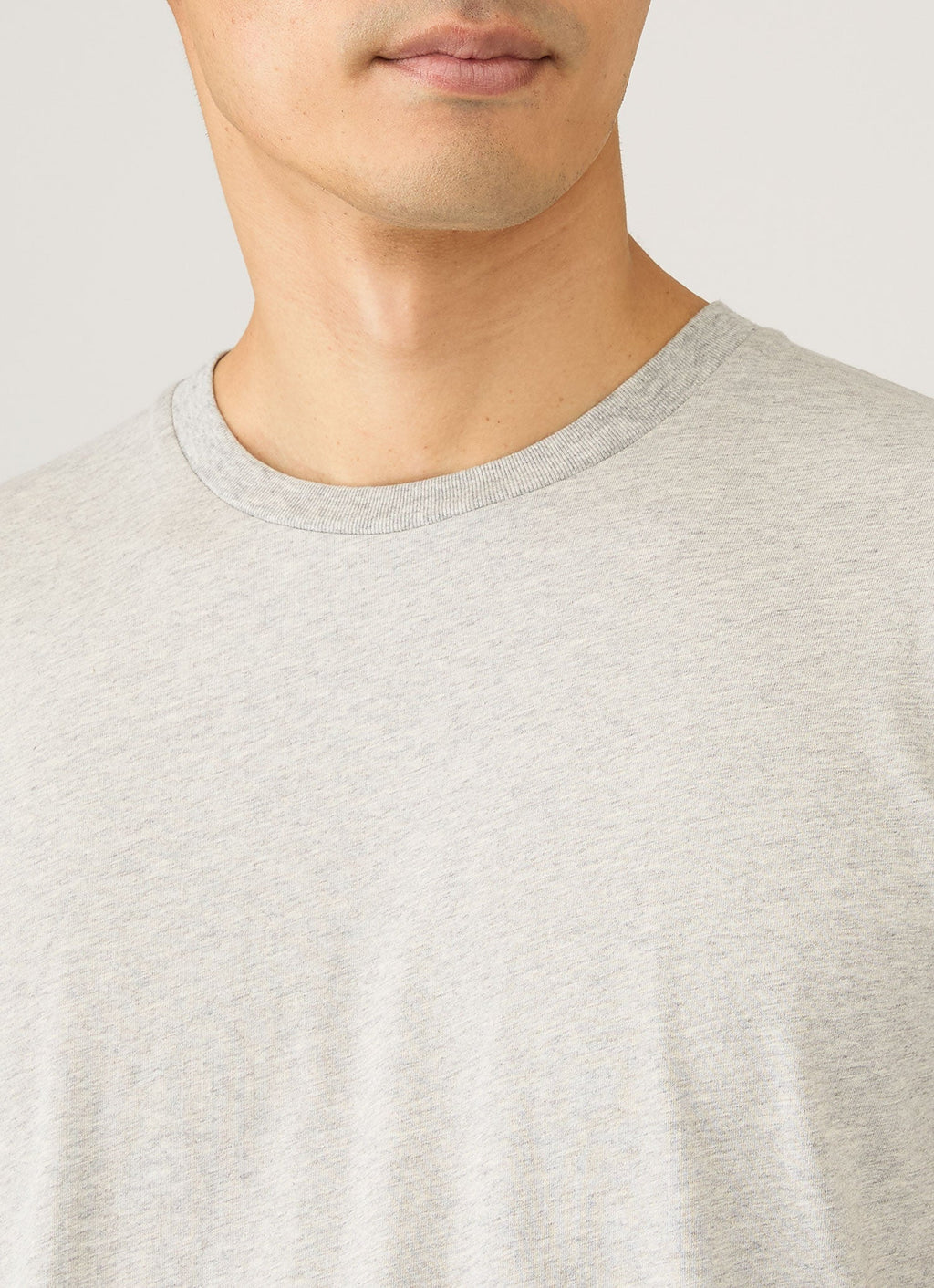 Men's Midweight T-shirt in Grey Melange
