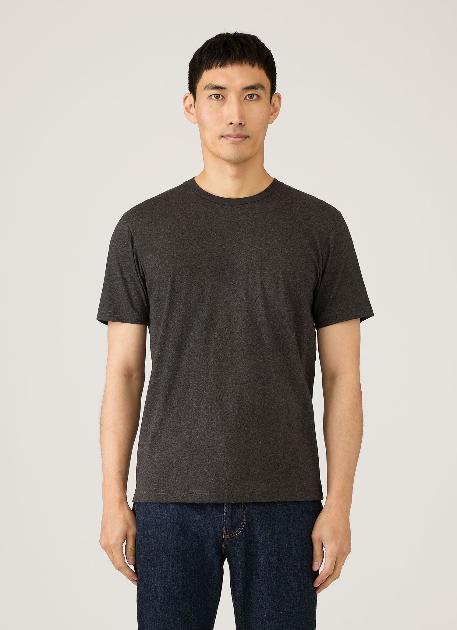 Men's Midweight T-shirt in Charcoal Melange
