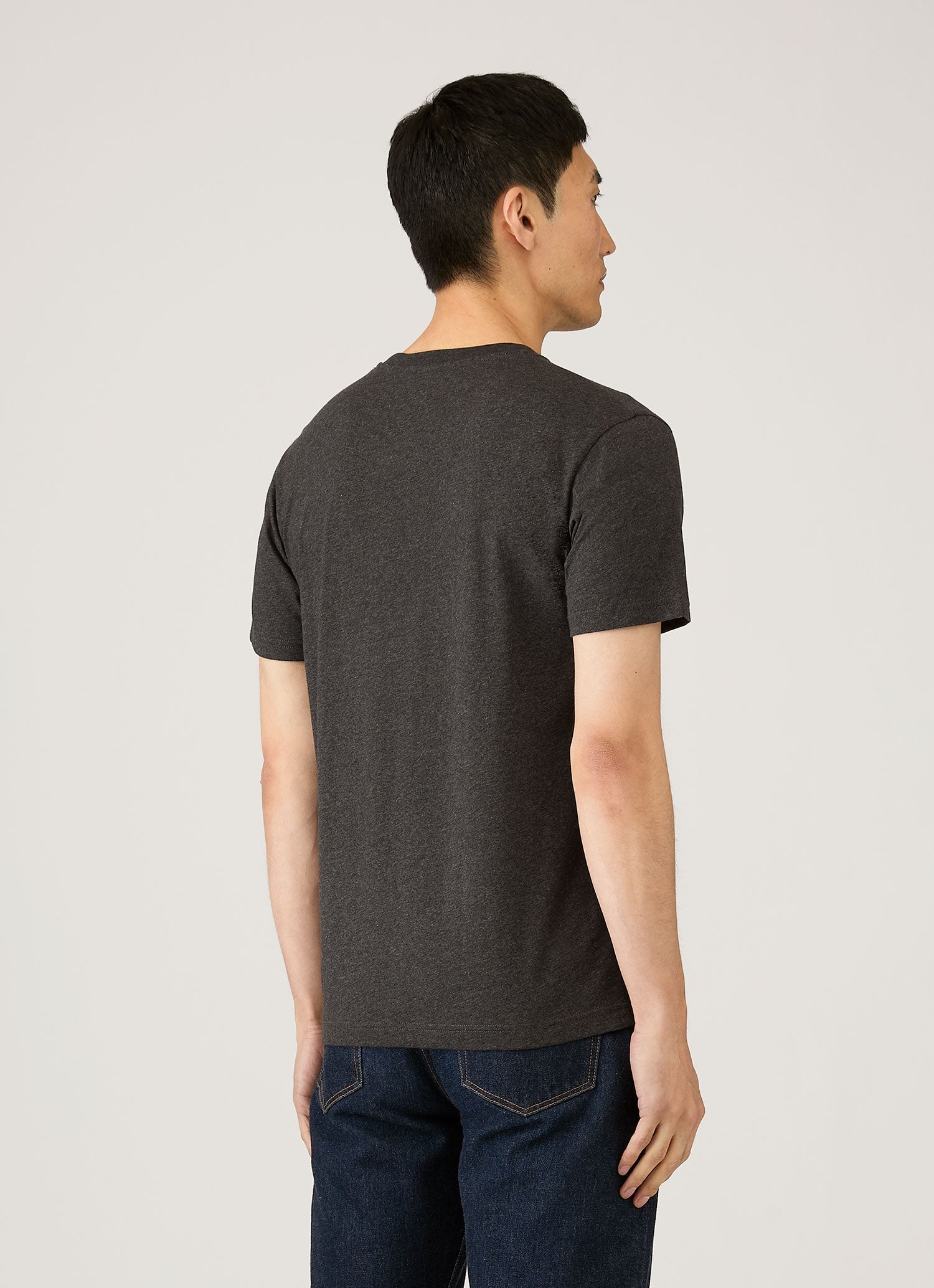 Men's Midweight T-shirt in Charcoal Melange