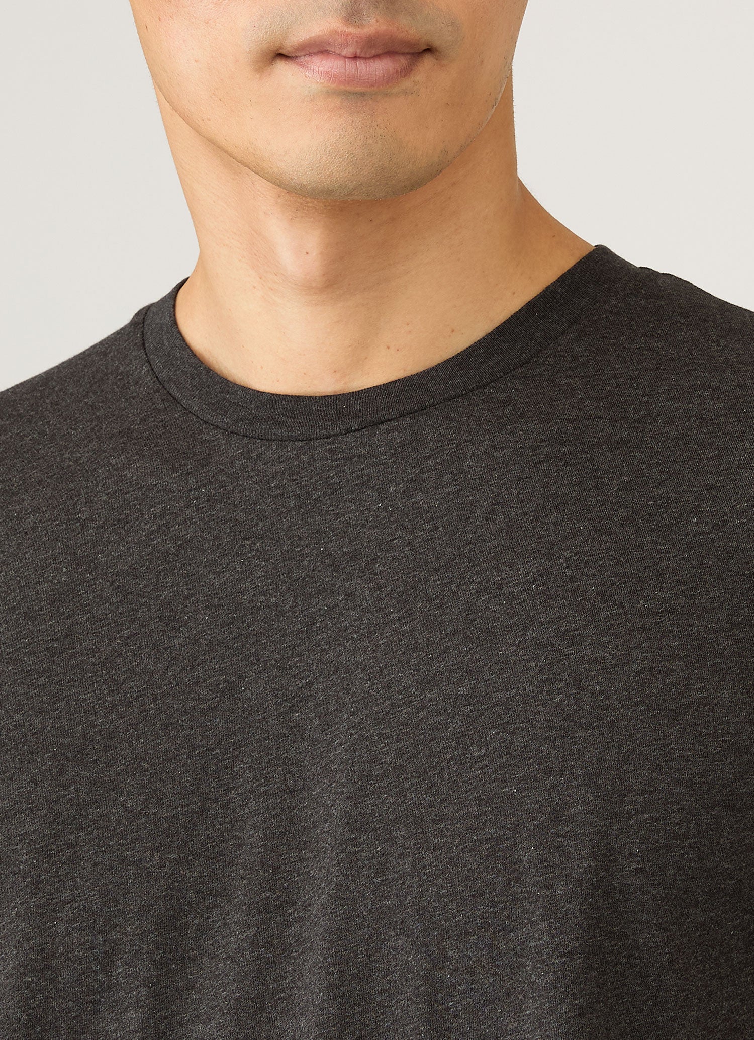 Men's Midweight T-shirt in Charcoal Melange