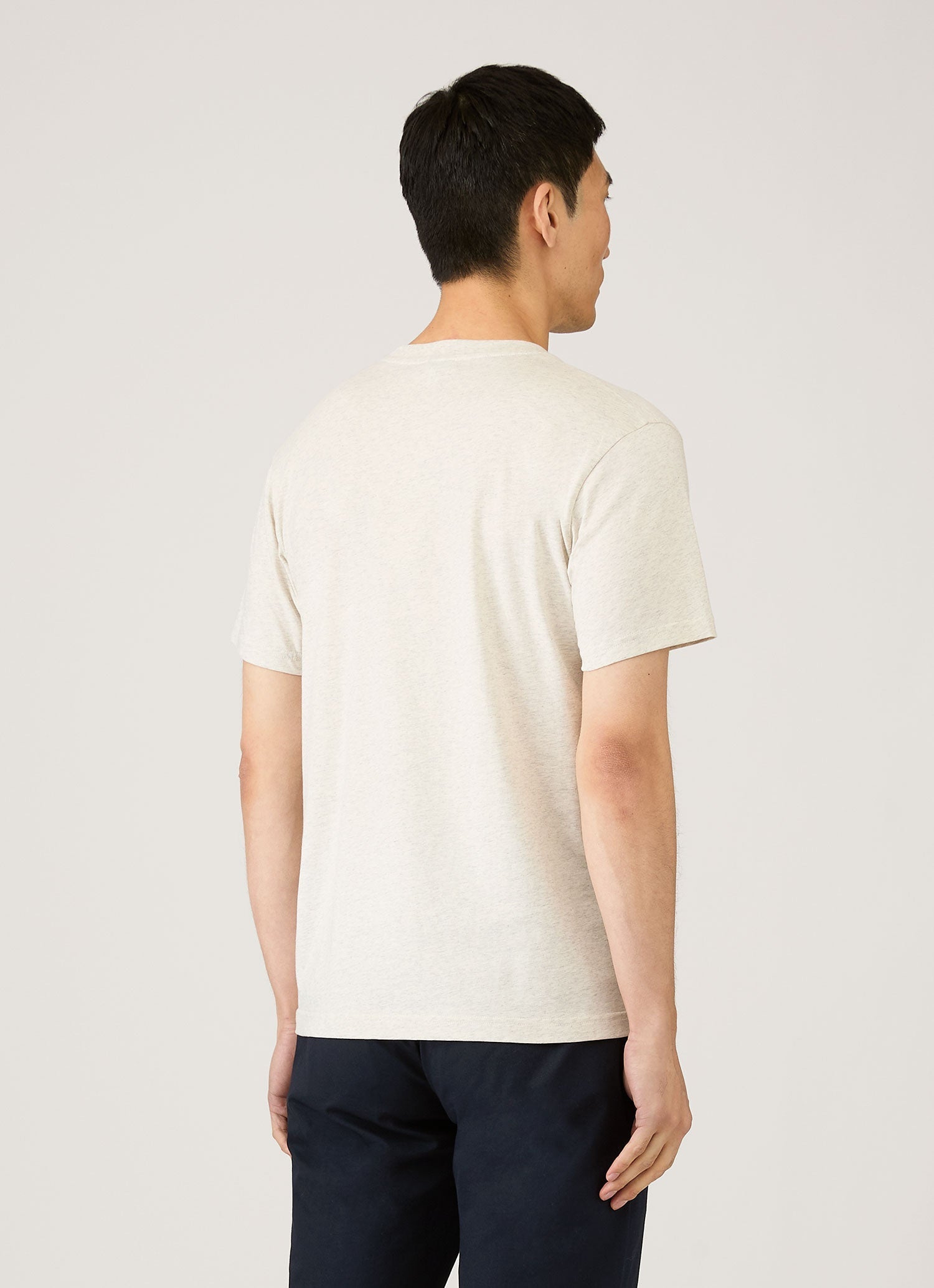Men's Midweight T-shirt in Archive White Melange