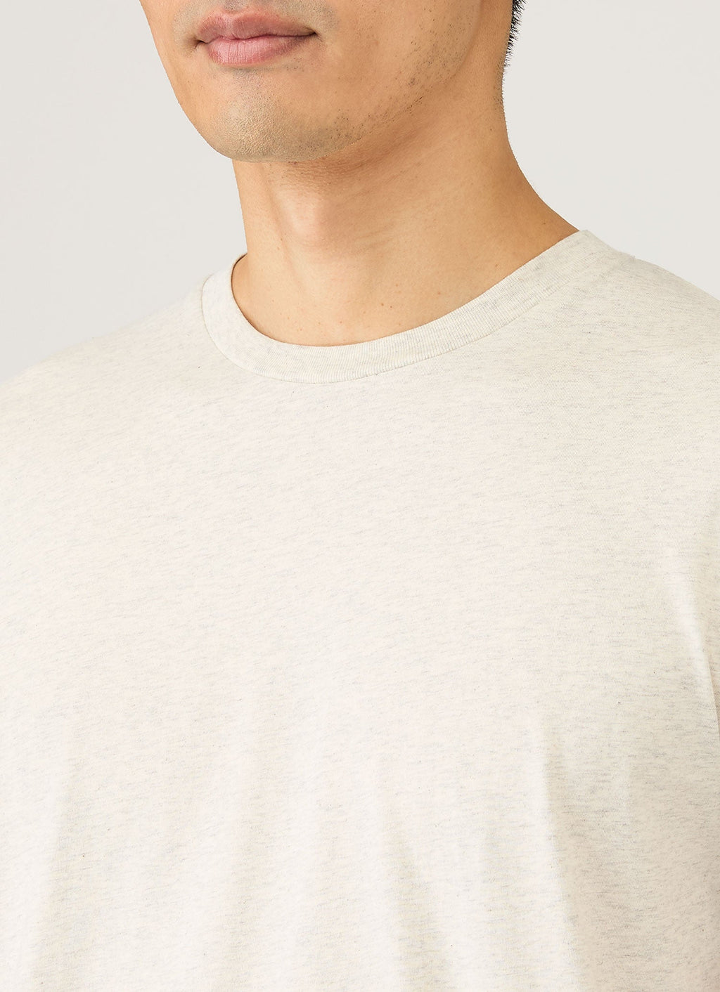 Men's Midweight T-shirt in Archive White Melange