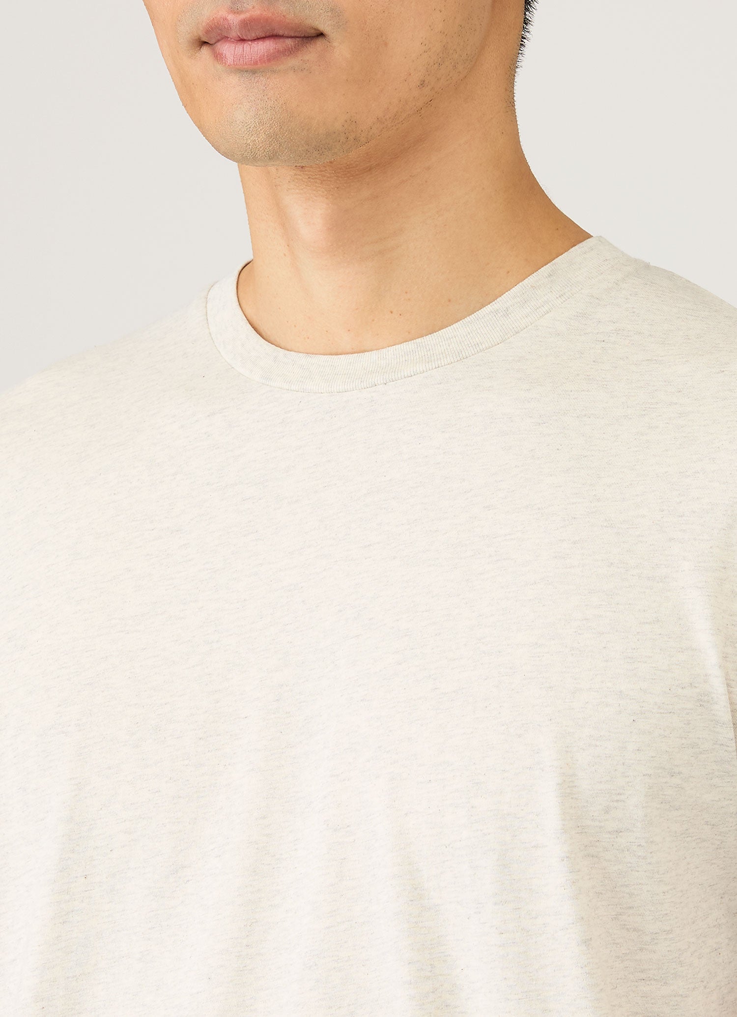 Men's Midweight T-shirt in Archive White Melange