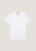 Men's V-neck Midweight T-shirt in White