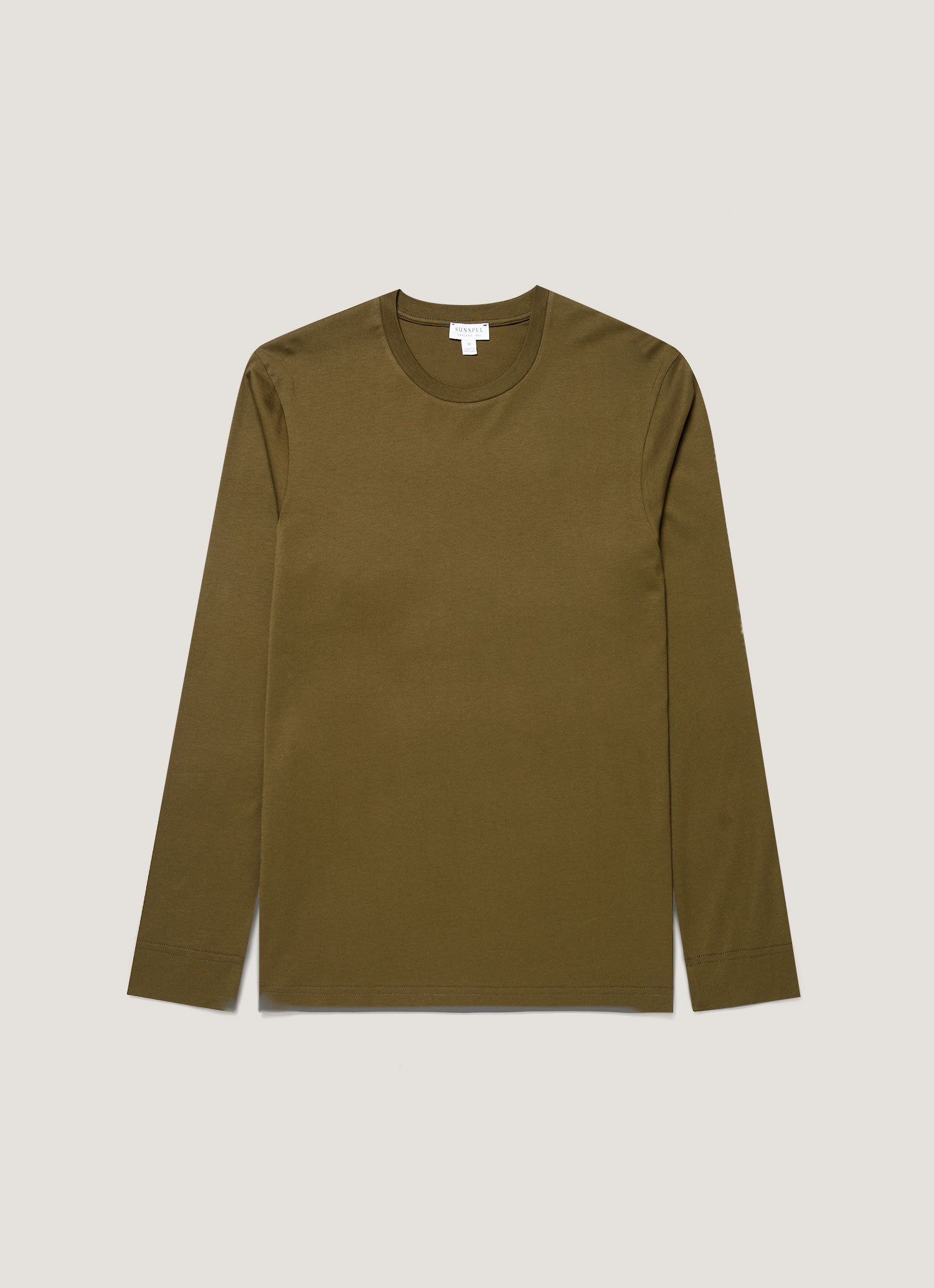 Men's Long Sleeve Midweight T-shirt in Loden Green