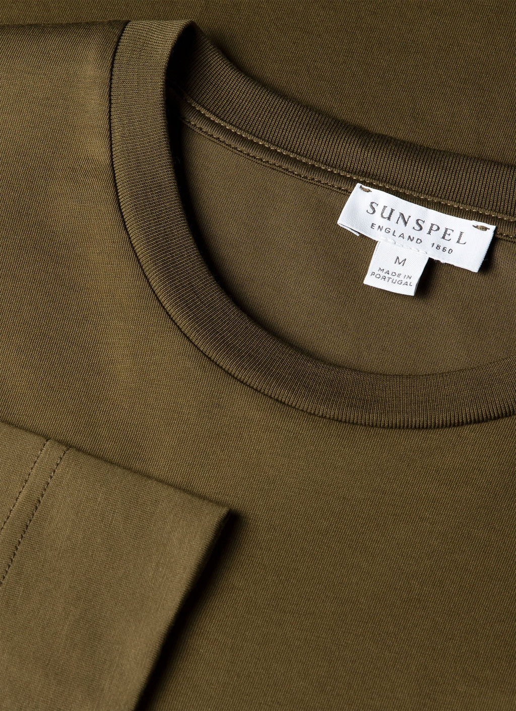 Men's Long Sleeve Midweight T-shirt in Loden Green