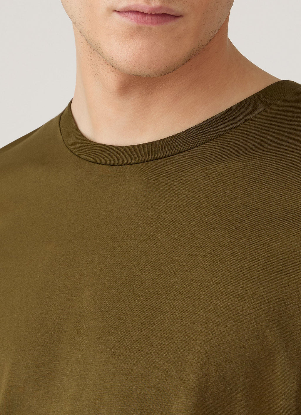 Men's Long Sleeve Midweight T-shirt in Loden Green