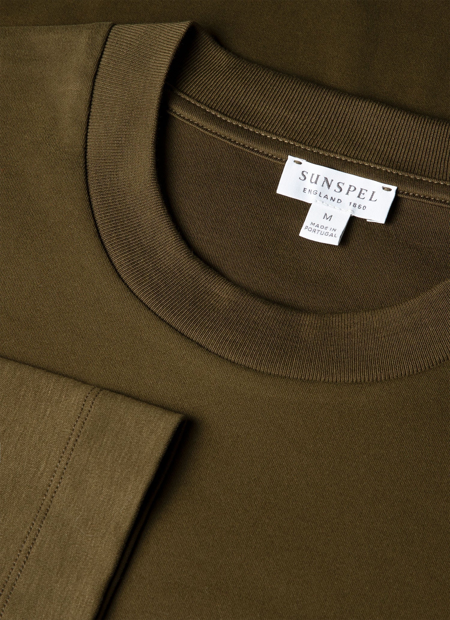 Men's Long Sleeve Heavyweight T-shirt in Loden Green