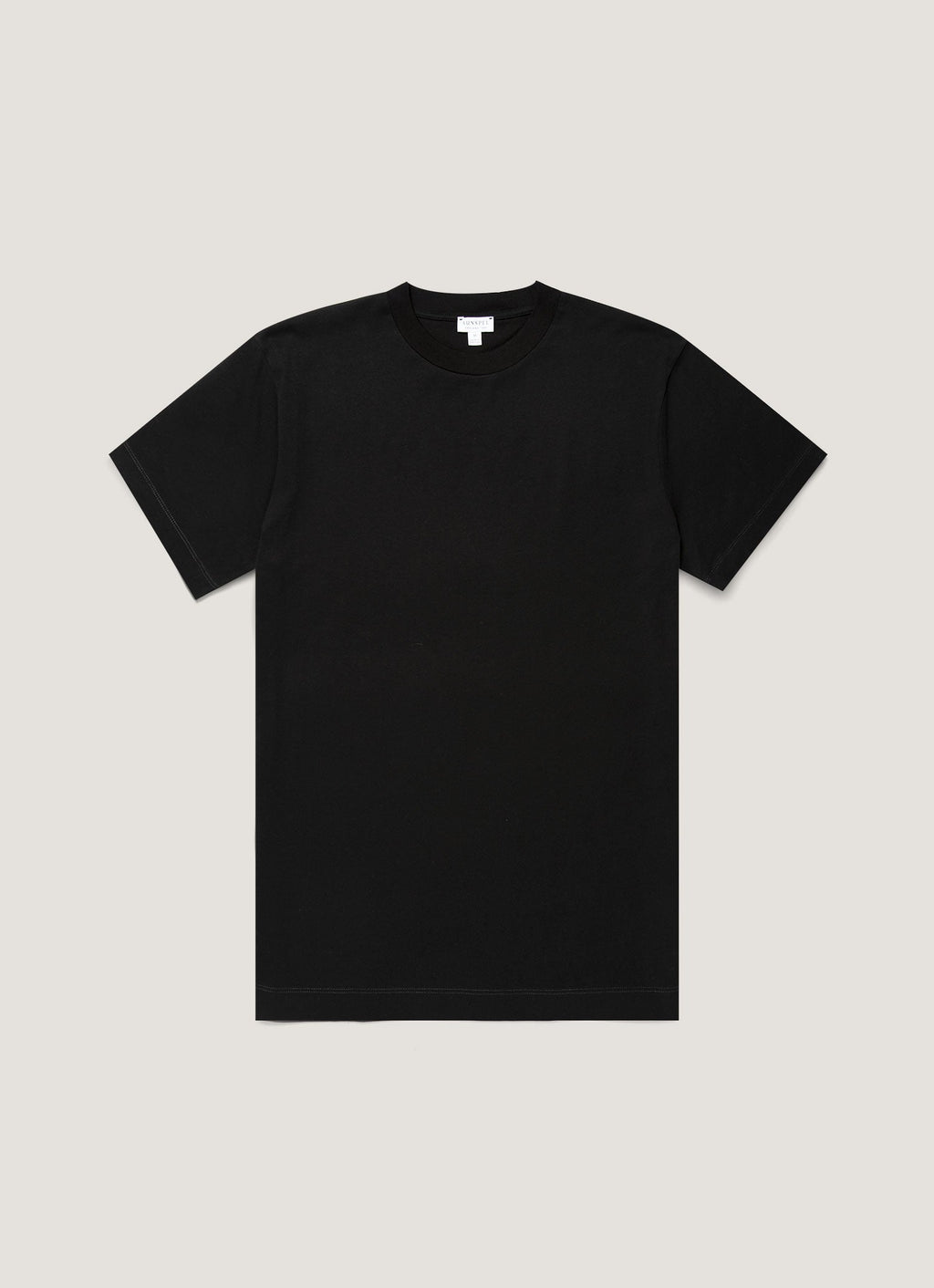 Men's Brushed Cotton T-shirt in Black