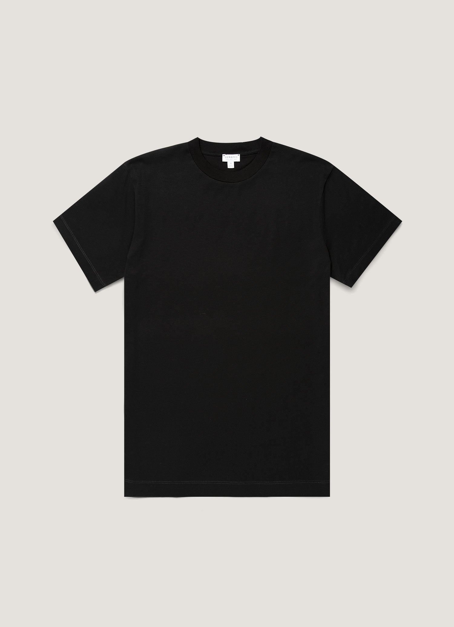 Men's Brushed Cotton T-shirt in Black