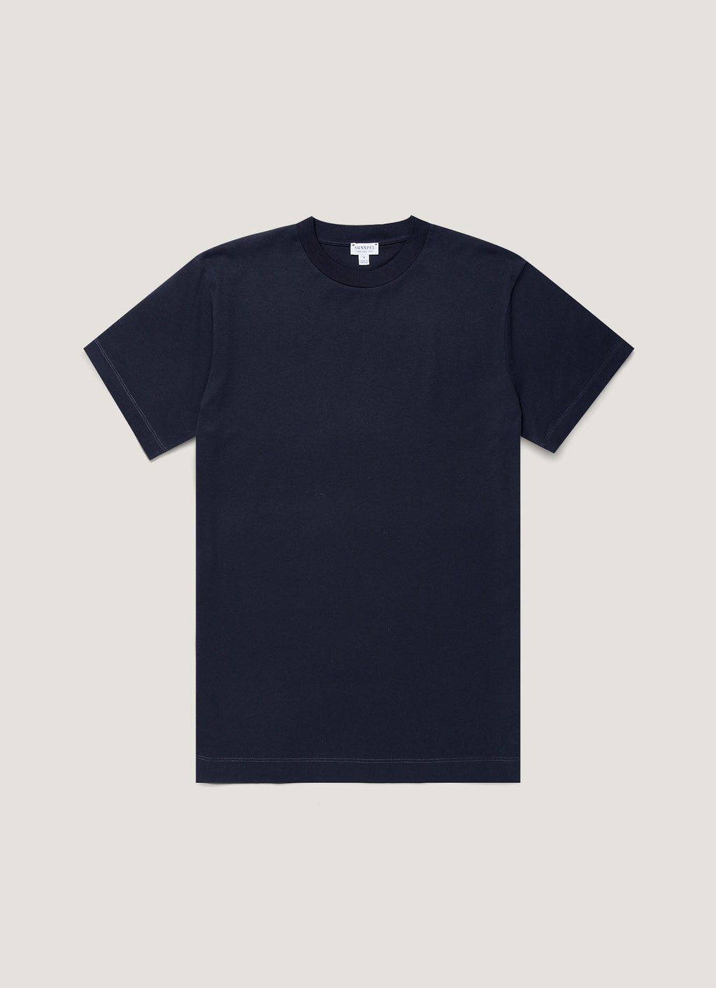 Men's Brushed Cotton T-shirt in Midnight Navy