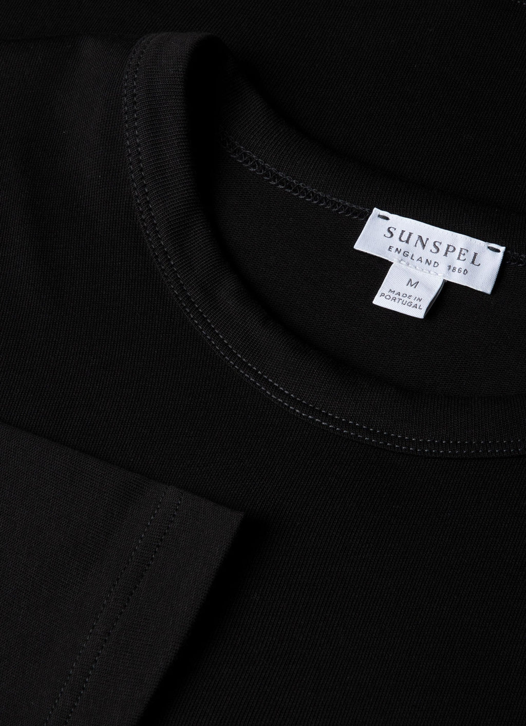 Men's Long Sleeve Heavyweight Jersey T-shirt in Black