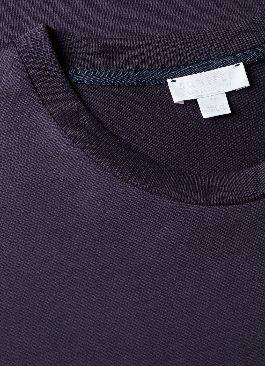 Men's Silk Cotton T-shirt in Navy